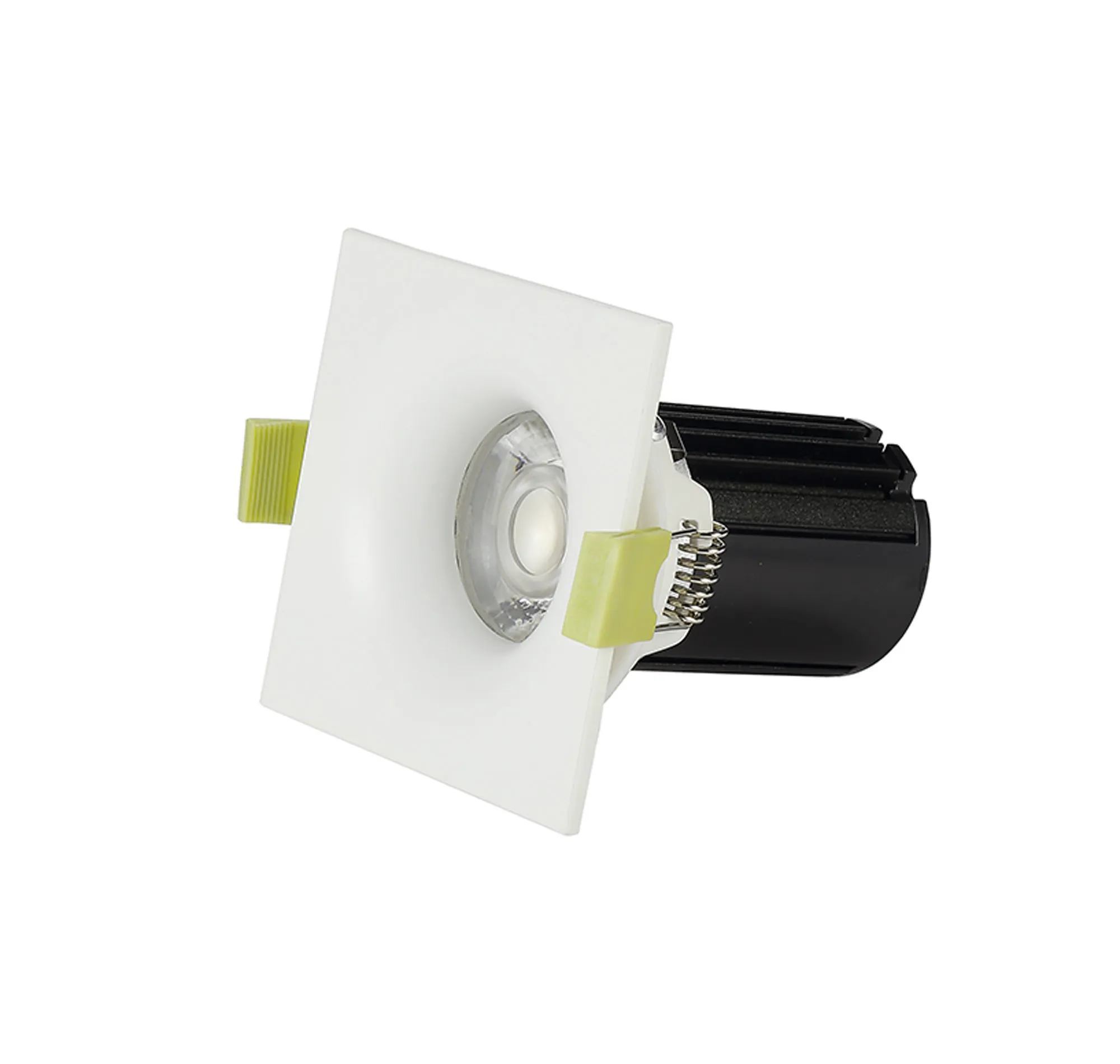 Bruve 12 Tridonic powered 12W 3000K 1200lm 36° LED Engine,300mA , CRI>90 LED Engine Matt White Fixed Square Recessed Downlight, Inner Glass cover, IP65 DM202499  Dlux Bruve SQ 12 IP65